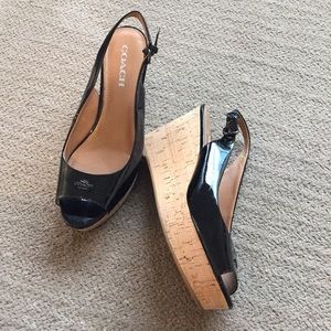 Coach wedge shoes